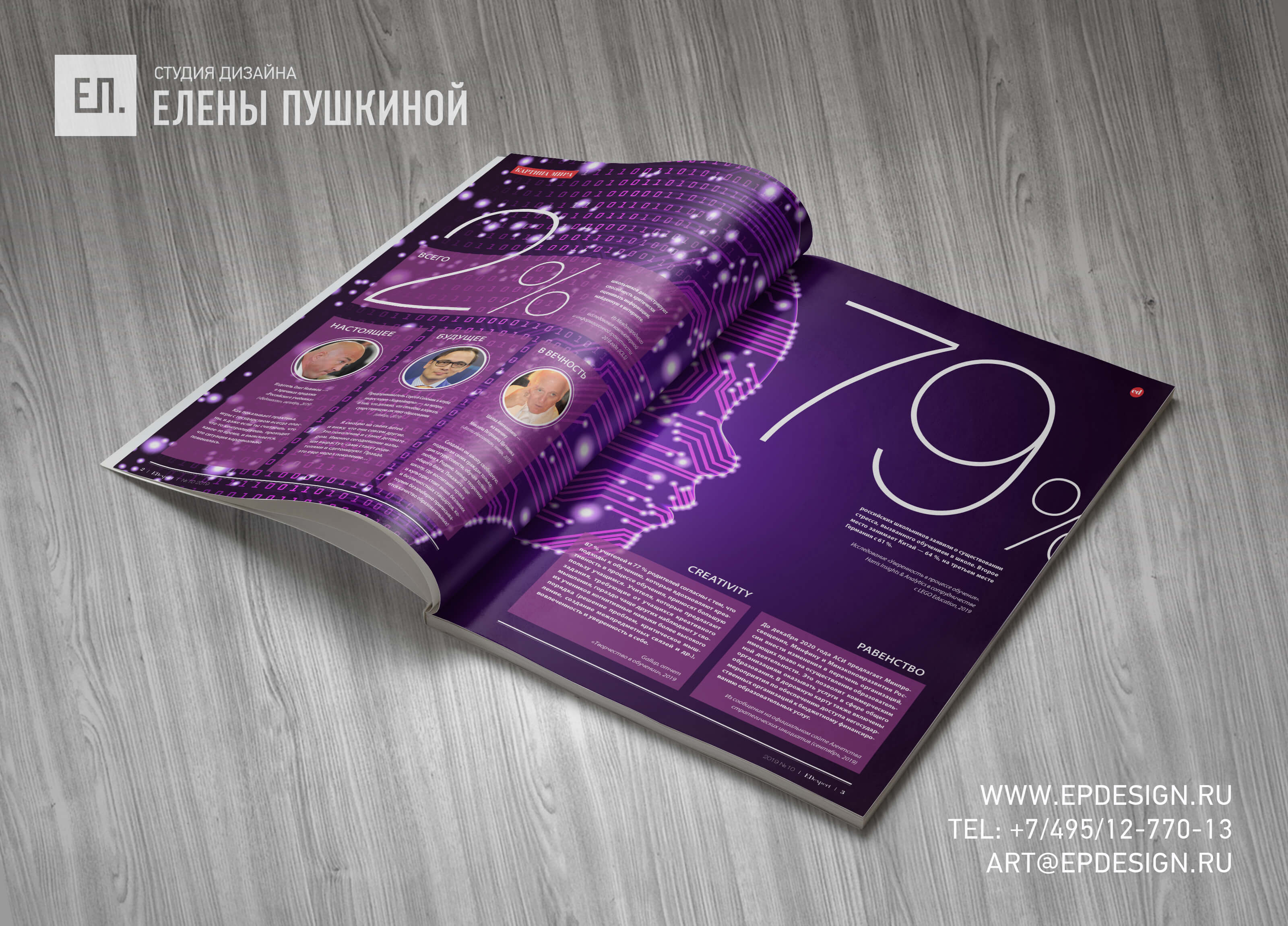 Дизайн и вёрстка десятого выпуска «EDexpert» — первого в России издания для специалистов рынка образования. Блог Заметки