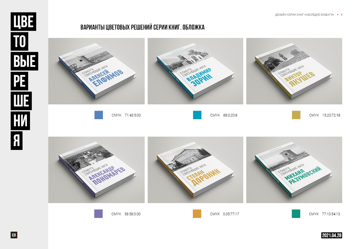Серия книг «Наследие Елабуги» — разработка концепта серии, создание логотипа, разработка дизайна обложки и блока серии книг Блог Заметки